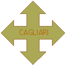 Flèche à quatre pointes:      CAGLIARI